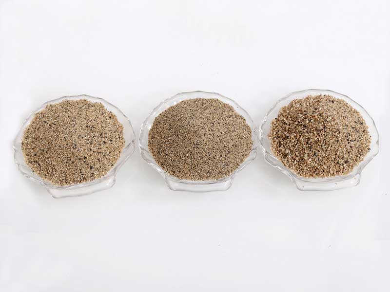 粗砂、中砂、細砂