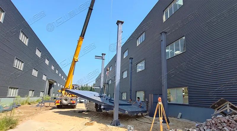 唐山金路廠區(qū)打造小型制砂樓，供客戶帶料試機(jī)