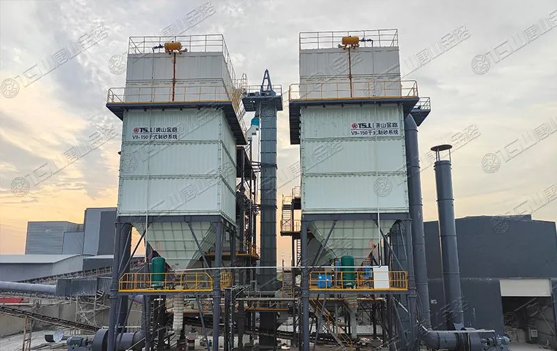 新項目投產(chǎn)！浙江寧波水洗改干法項目制砂樓調(diào)試出砂